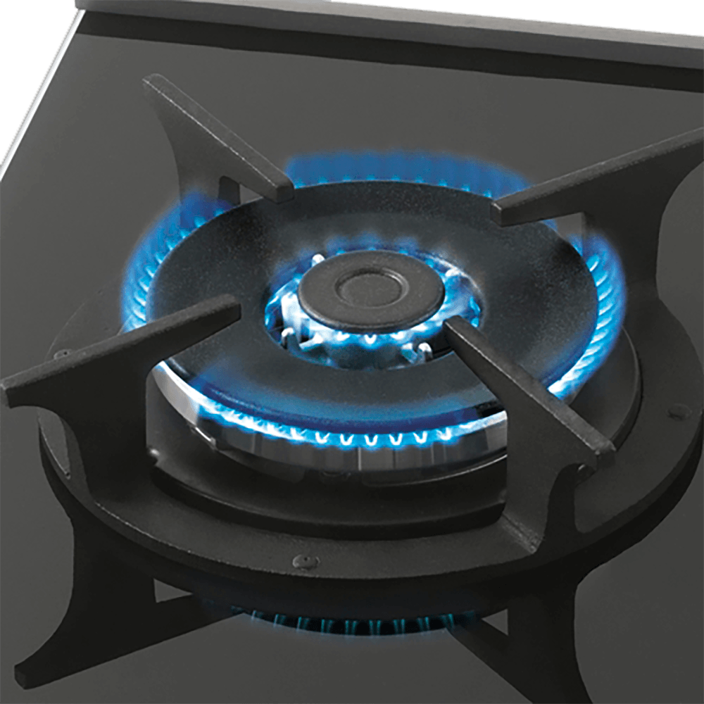 Cooktop a Gás Fischer, 1 Boca, Vidro Platinum 2734860651 Catral