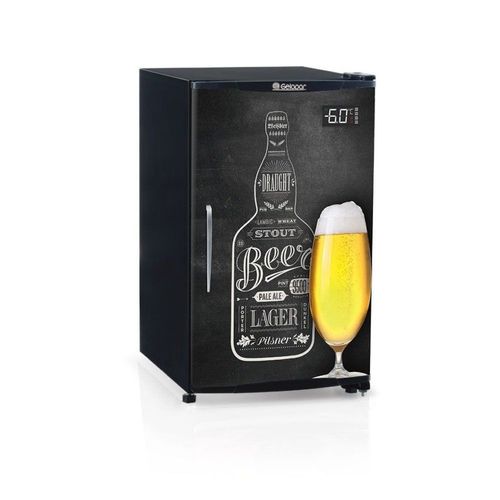 Geladeira/refrigerador 120 Litros 1 Portas Preto Beer - Gelopar - 110v - Grba-120qc